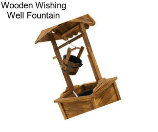 Wooden Wishing Well Fountain