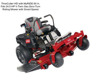 TimeCutter HD with MyRIDE 60 in. Fab 24.5 HP V-Twin Gas Zero-Turn Riding Mower with Smart Speed