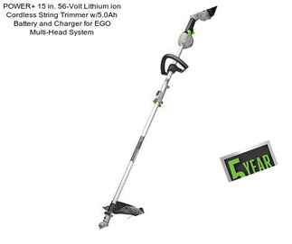 POWER+ 15 in. 56-Volt Lithium ion Cordless String Trimmer w/5.0Ah Battery and Charger for EGO Multi-Head System