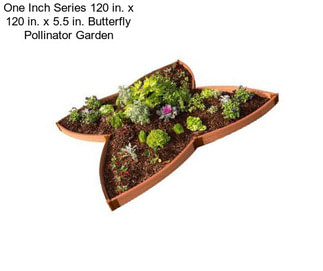 One Inch Series 120 in. x 120 in. x 5.5 in. Butterfly Pollinator Garden