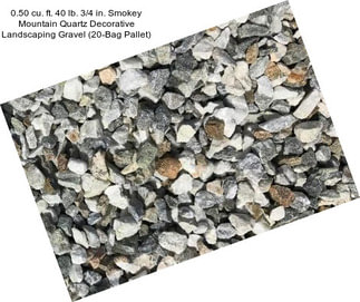 0.50 cu. ft. 40 lb. 3/4 in. Smokey Mountain Quartz Decorative Landscaping Gravel (20-Bag Pallet)