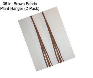 36 in. Brown Fabric Plant Hanger (2-Pack)