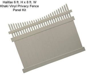 Halifax 6 ft. H x 8 ft. W Khaki Vinyl Privacy Fence Panel Kit