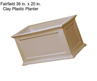 Fairfield 36 in. x 20 in. Clay Plastic Planter