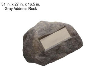 31 in. x 27 in. x 16.5 in. Gray Address Rock