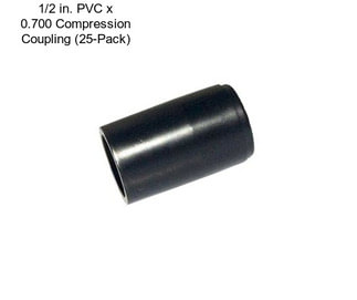 1/2 in. PVC x 0.700 Compression Coupling (25-Pack)