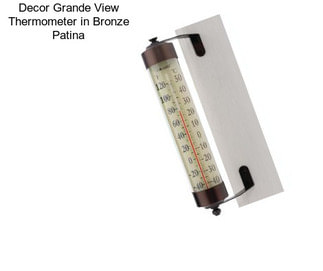 Decor Grande View Thermometer in Bronze Patina