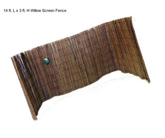 14 ft. L x 3 ft. H Willow Screen Fence