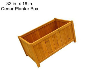 32 in. x 18 in. Cedar Planter Box