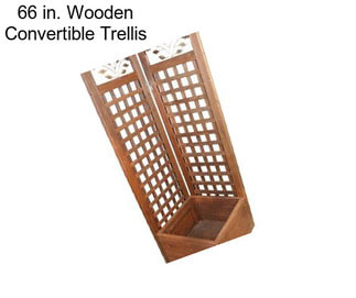 66 in. Wooden Convertible Trellis