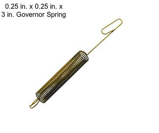 0.25 in. x 0.25 in. x 3 in. Governor Spring