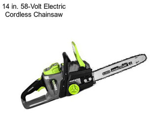 14 in. 58-Volt Electric Cordless Chainsaw