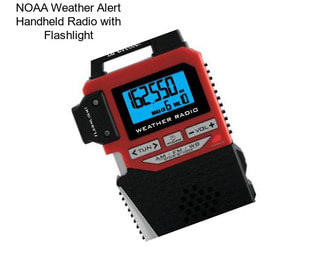 NOAA Weather Alert Handheld Radio with Flashlight
