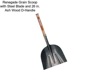 Renegade Grain Scoop with Steel Blade and 26 in. Ash Wood D-Handle