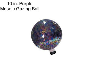 10 in. Purple Mosaic Gazing Ball