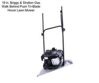 19 in. Briggs & Stratton Gas Walk Behind Push Tri-Blade Hover Lawn Mower