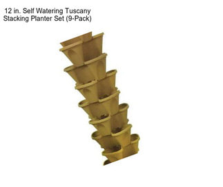 12 in. Self Watering Tuscany Stacking Planter Set (9-Pack)