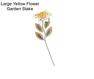 Large Yellow Flower Garden Stake