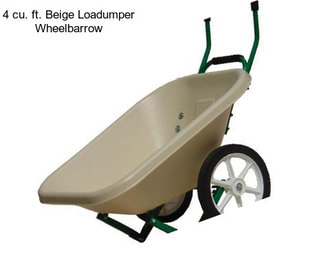 4 cu. ft. Beige Loadumper Wheelbarrow