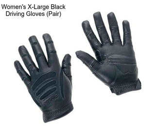 Women\'s X-Large Black Driving Gloves (Pair)