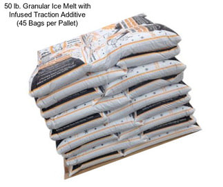 50 lb. Granular Ice Melt with Infused Traction Additive (45 Bags per Pallet)