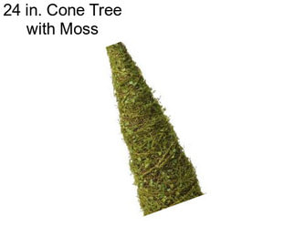 24 in. Cone Tree with Moss