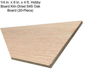 1/4 in. x 6 in. x 4 ft. Hobby Board Kiln Dried S4S Oak Board (20-Piece)