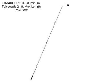 HAYAUCHI 15 in. Aluminum Telescopic 21 ft. Max Length Pole Saw