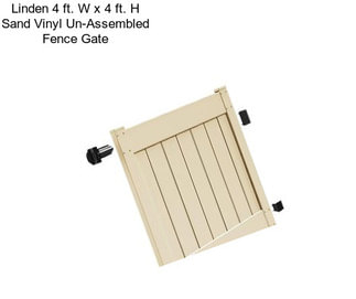 Linden 4 ft. W x 4 ft. H Sand Vinyl Un-Assembled Fence Gate