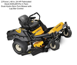 Z-Force L 48 in. 24 HP Fabricated Deck KOHLER Pro V-Twin Dual-Hydro Zero-Turn Mower with Lap Bar Control