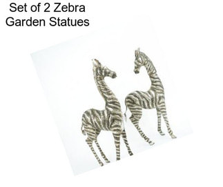 Set of 2 Zebra Garden Statues