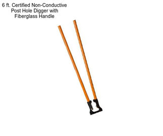 6 ft. Certified Non-Conductive Post Hole Digger with Fiberglass Handle