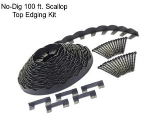 No-Dig 100 ft. Scallop Top Edging Kit