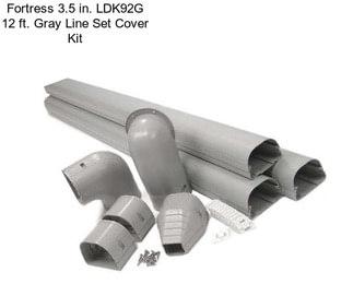 Fortress 3.5 in. LDK92G 12 ft. Gray Line Set Cover Kit