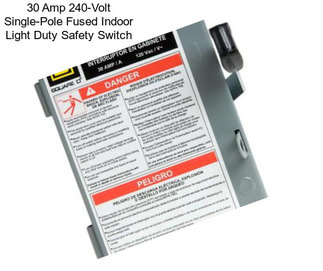 30 Amp 240-Volt Single-Pole Fused Indoor Light Duty Safety Switch