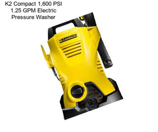 K2 Compact 1,600 PSI 1.25 GPM Electric Pressure Washer