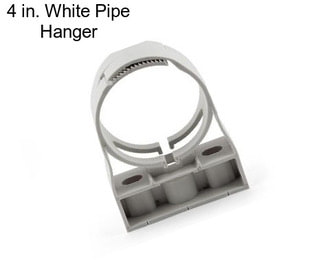 4 in. White Pipe Hanger