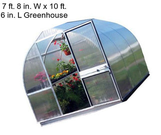 7 ft. 8 in. W x 10 ft. 6 in. L Greenhouse