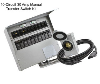 10-Circuit 30 Amp Manual Transfer Switch Kit