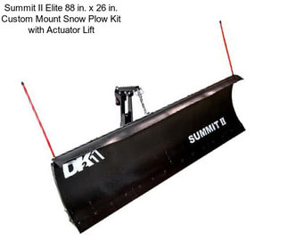 Summit II Elite 88 in. x 26 in. Custom Mount Snow Plow Kit with Actuator Lift