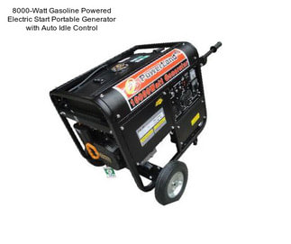 8000-Watt Gasoline Powered Electric Start Portable Generator with Auto Idle Control