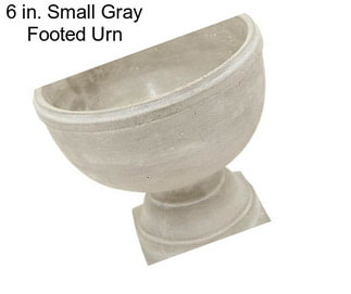 6 in. Small Gray Footed Urn