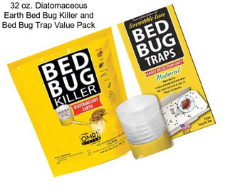 32 oz. Diatomaceous Earth Bed Bug Killer and Bed Bug Trap Value Pack