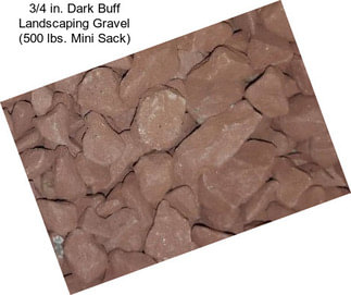 3/4 in. Dark Buff Landscaping Gravel (500 lbs. Mini Sack)