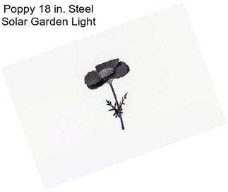 Poppy 18 in. Steel Solar Garden Light