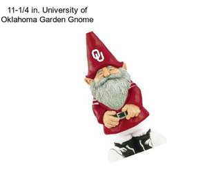 11-1/4 in. University of Oklahoma Garden Gnome