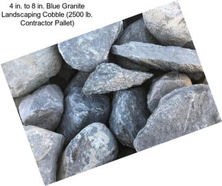 4 in. to 8 in. Blue Granite Landscaping Cobble (2500 lb. Contractor Pallet)