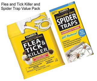 Flea and Tick Killer and Spider Trap Value Pack