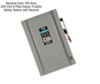 General Duty 100 Amp 240-Volt 2-Pole Indoor Fusible Safety Switch with Neutral
