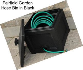 Fairfield Garden Hose Bin in Black